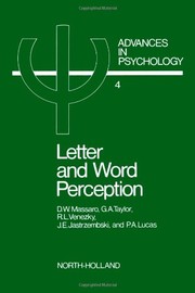 Letter and word perception : orthographic structure and visual processing in reading /