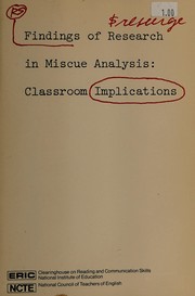 Findings of research in miscue analysis : classroom implications /