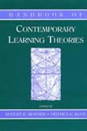 Handbook of contemporary learning theories /