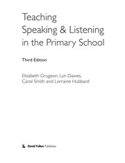 Teaching speaking & listening in the primary school /