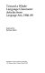 Toward a whole language classroom : articles from Language arts, 1986-89 /