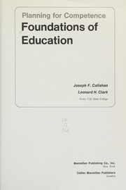 Foundations of education /