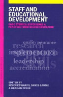 Staff and educational development : case studies, experience, and practice from higher education /