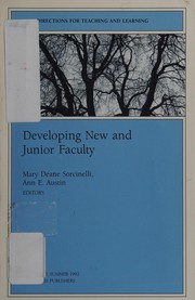 Developing new and junior faculty /