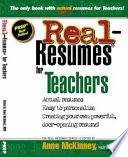 Real-resumes for teachers /