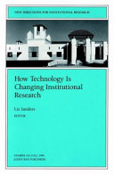 How technology is changing institutional research /