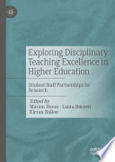 Exploring disciplinary teaching excellence in higher education : student-staff partnerships for research /
