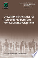 University partnerships for academic programs and professional development /