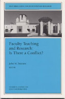 Faculty teaching and research : is there a conflict? /