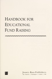 Handbook for educational fund raising /