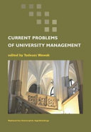 Current problems of university management / edited by Tadeusz Wawak.