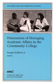 Dimensions of managing academic affairs in the community college /