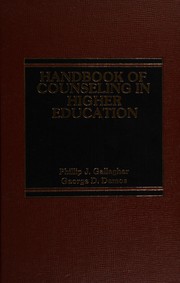 Handbook of counseling in higher education /