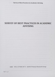 Survey of best practices in academic advising.