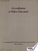 Accreditation in higher education /