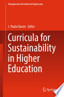 Curricula for sustainability in higher education /