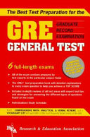 The best test preparation for the GRE, graduate record examination, general test /