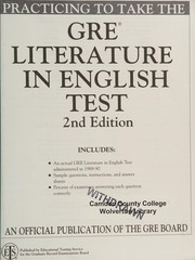 Practicing to take the GRE literature in English test : an official publication of the GRE Board.