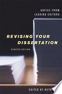 Revising your dissertation : advice from leading editors /