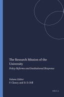 The research mission of the university : policy reforms and institutional response /
