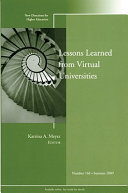 Lessons learned from virtual universities /