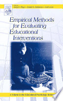 Empirical methods for evaluating educational interventions /