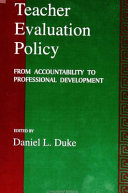Teacher evaluation policy : from accountability to professional development /