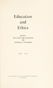 Education and ethics /