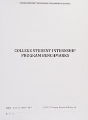 College student internship program benchmarks /