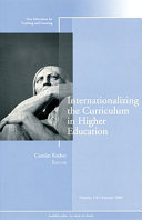 Internationalizing the curriculum in higher education /