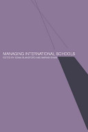 Managing international schools /