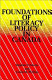 Foundations of literacy policy in Canada /