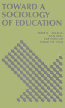 Toward a sociology of education /