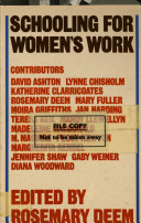 Schooling for women's work /