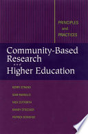 Community-based research and higher education : principles and practices /