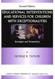 Educational strategies and services for exceptional children /