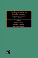Handbook of special and remedial education : research and practice /