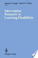 Intervention research in learning disabilities /
