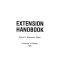 Extension handbook /