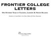 Frontier College letters : one hundred years of teaching, learning & nation building /