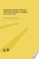 Higher education through open and distance learning /