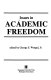 Issues in academic freedom /