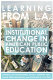 Learning from L.A. : institutional change in American public education /