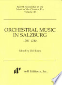Orchestral music in Salzburg : 1750-1780 /