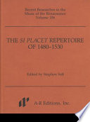 The si placet repertoire of 1480-1530 /