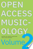 Open access musicology.