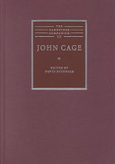 The Cambridge companion to John Cage /
