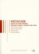 MetaCage : essays on and around Freeman etudes, Fontana mix, Aria /