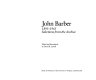 John Barber, 1893-1965 : selections from the archive /