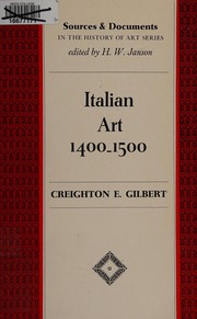 Italian art, 1400-1500 : sources and documents /